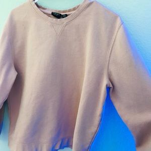 Oversized pink pullover